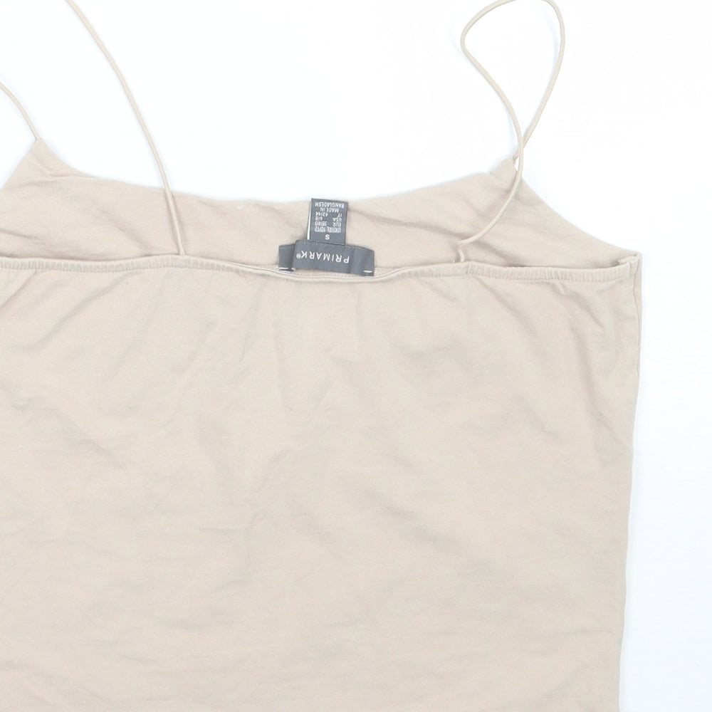 Primark Womens Beige   Basic Tank Size S