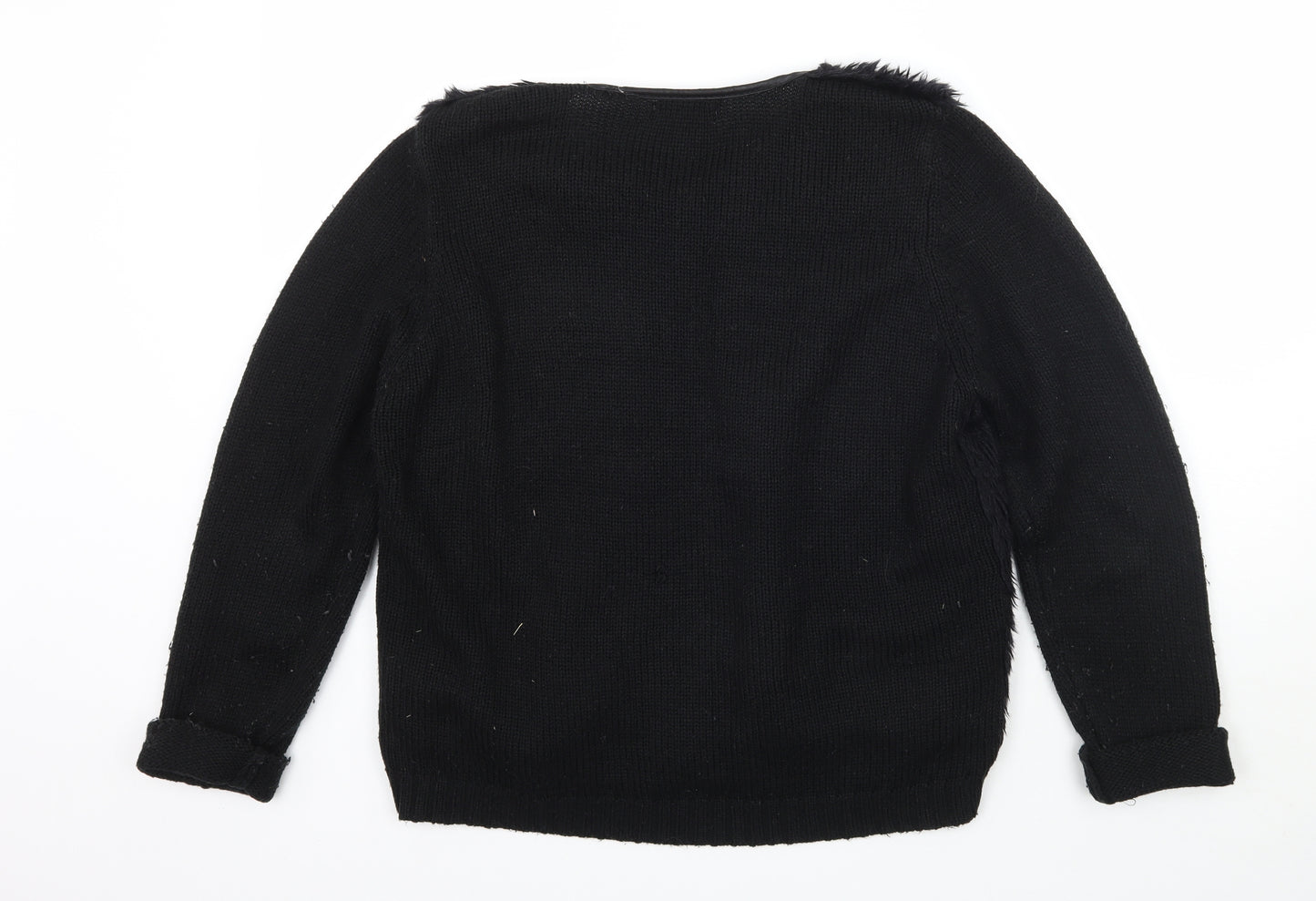 Select Womens Black   Jacket Coatigan Size 16