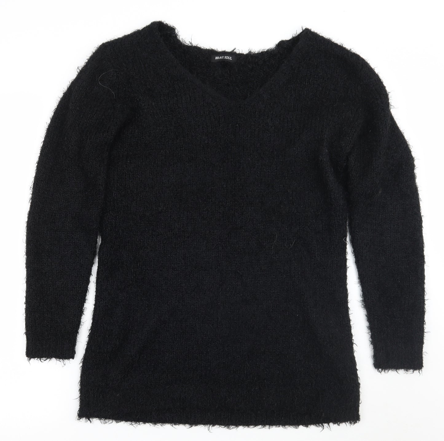Brave Soul Womens Black   Pullover Jumper Size 14