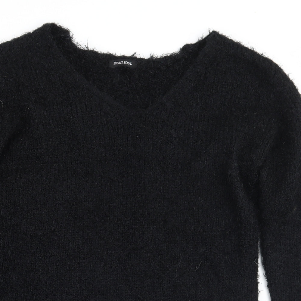 Brave Soul Womens Black   Pullover Jumper Size 14