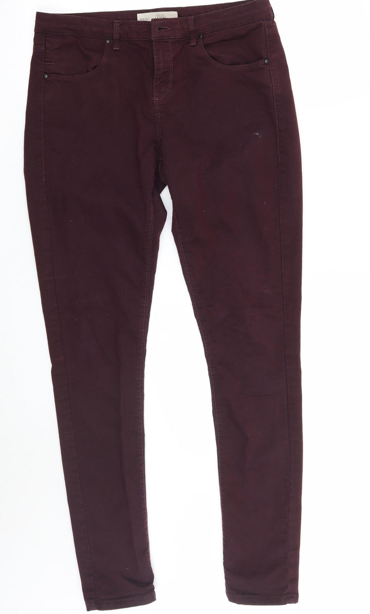 Topshop Womens Purple Skinny Jeans Size 30 L28 in