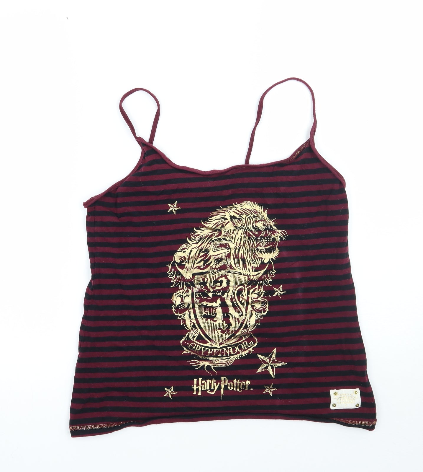 Primark Womens Purple Striped  Basic Tank Size XL  - Harry potter
