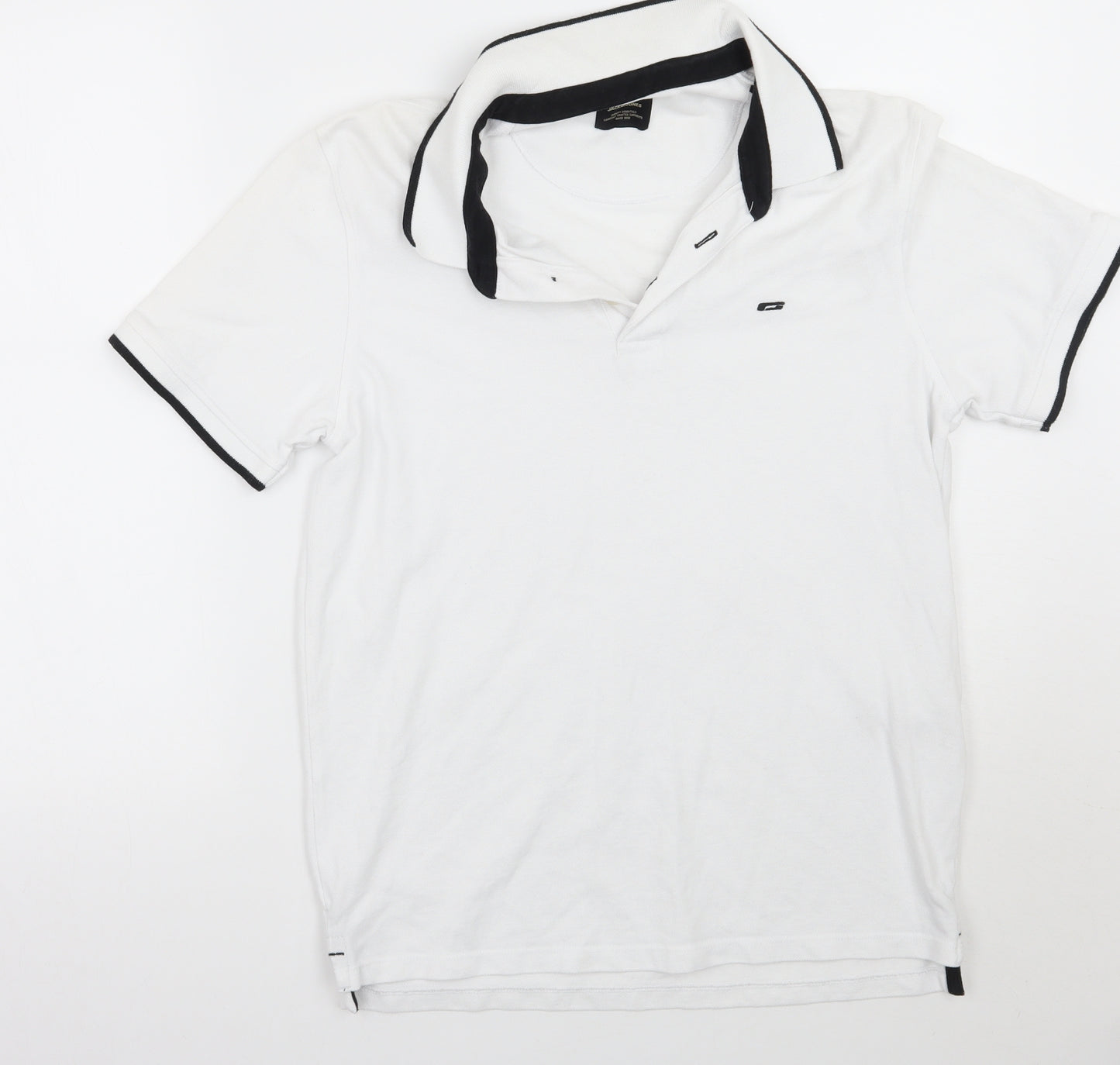 JACK & JONES Mens White    Polo Size L