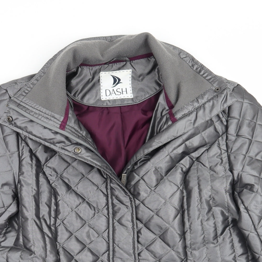 DASH Womens Grey   Jacket Coat Size 16