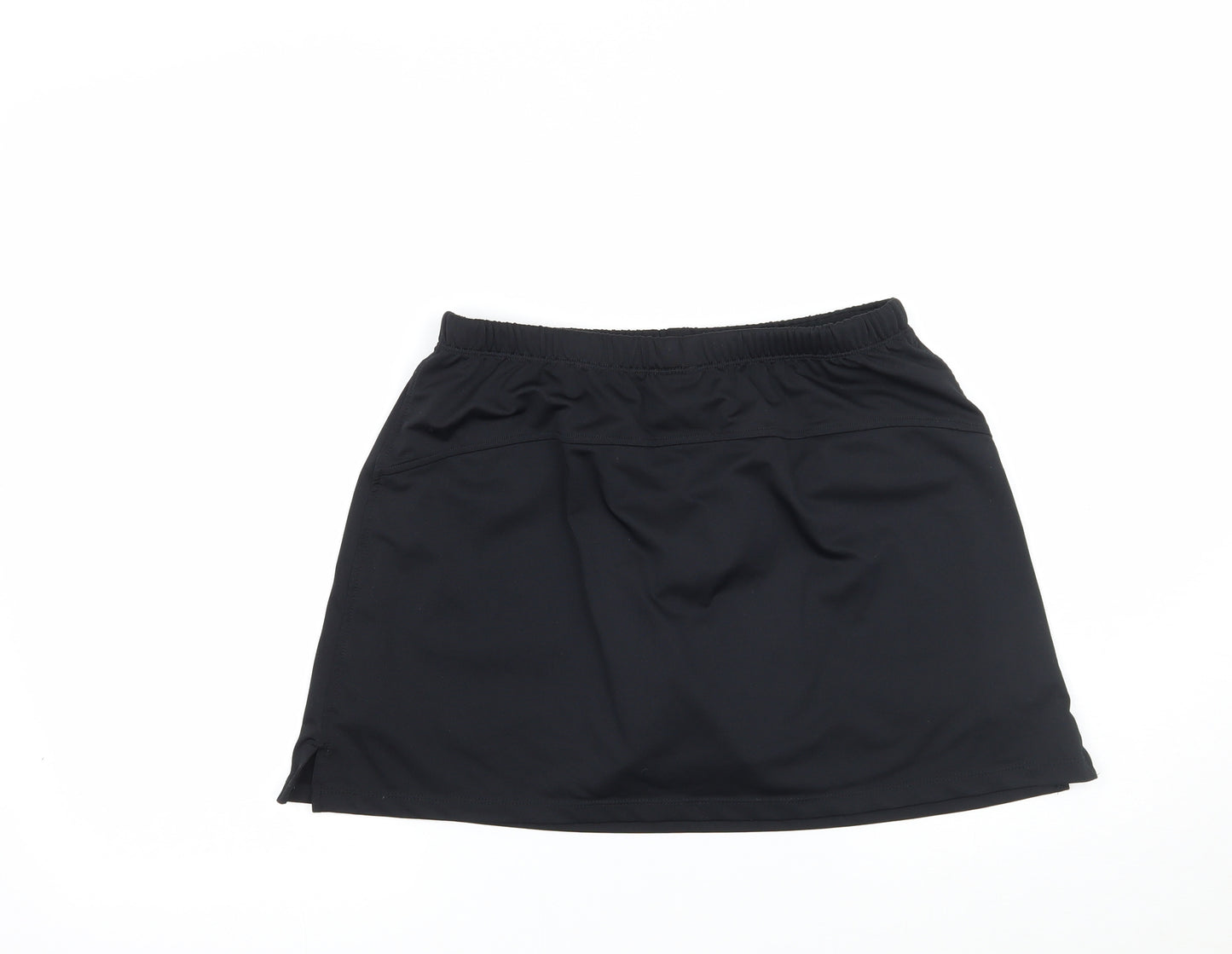 Medallion Womens Black   A-Line Skort Size 8