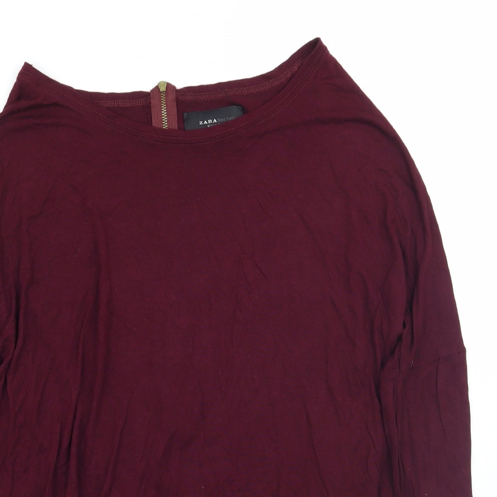 Zara Womens Red   Basic T-Shirt Size M