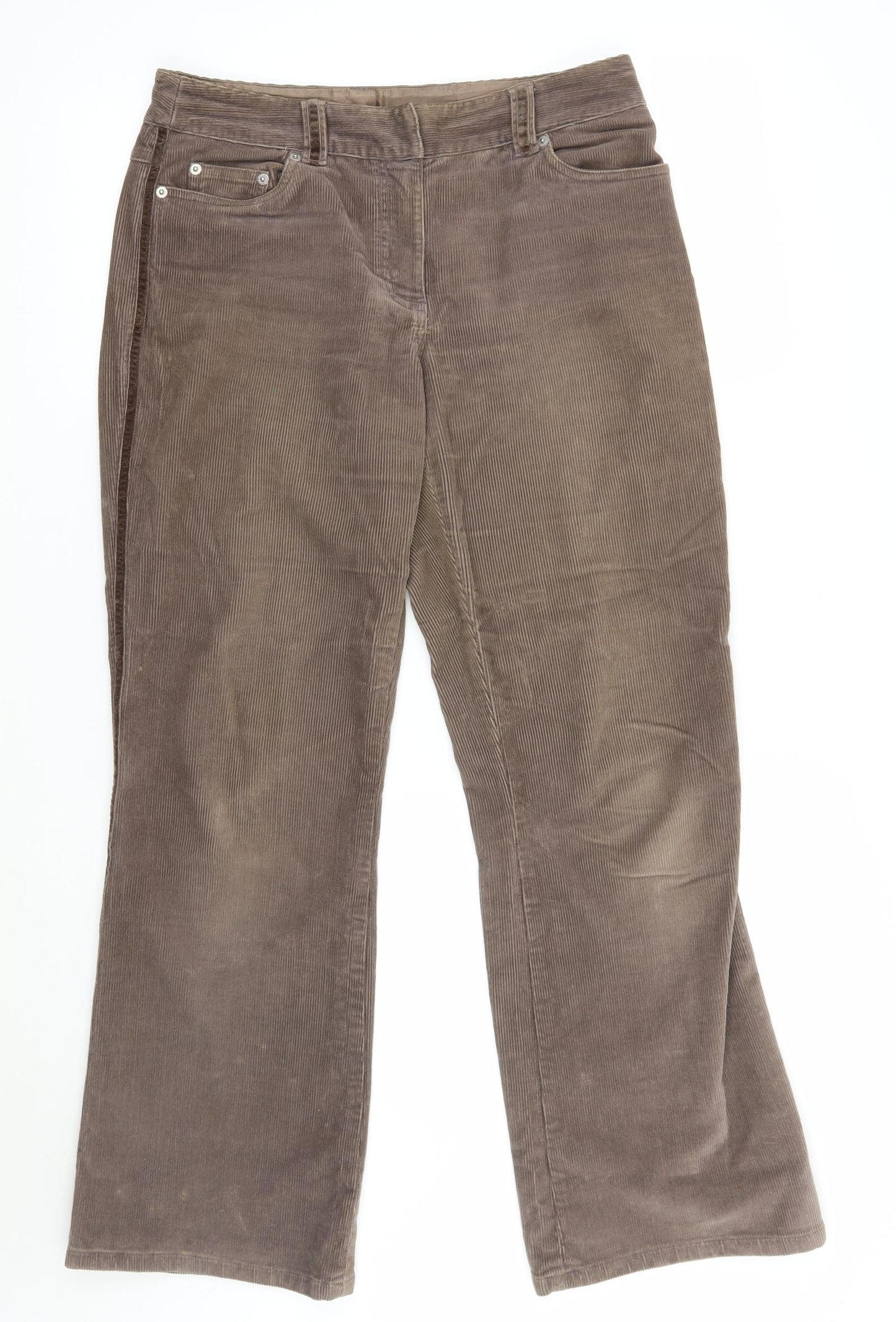 Wallis Womens Brown   Bootcut Jeans Size 10 L29 in