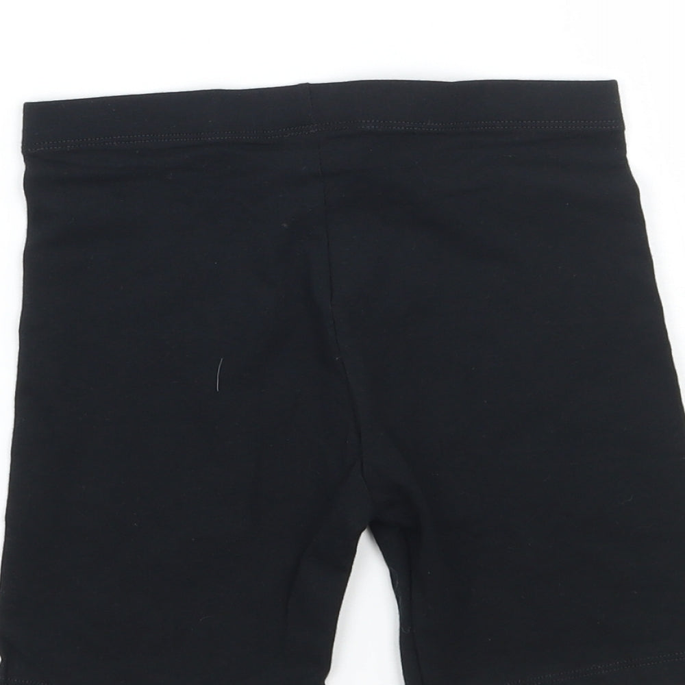 George Girls Black   Sweat Shorts Size 7-8 Years