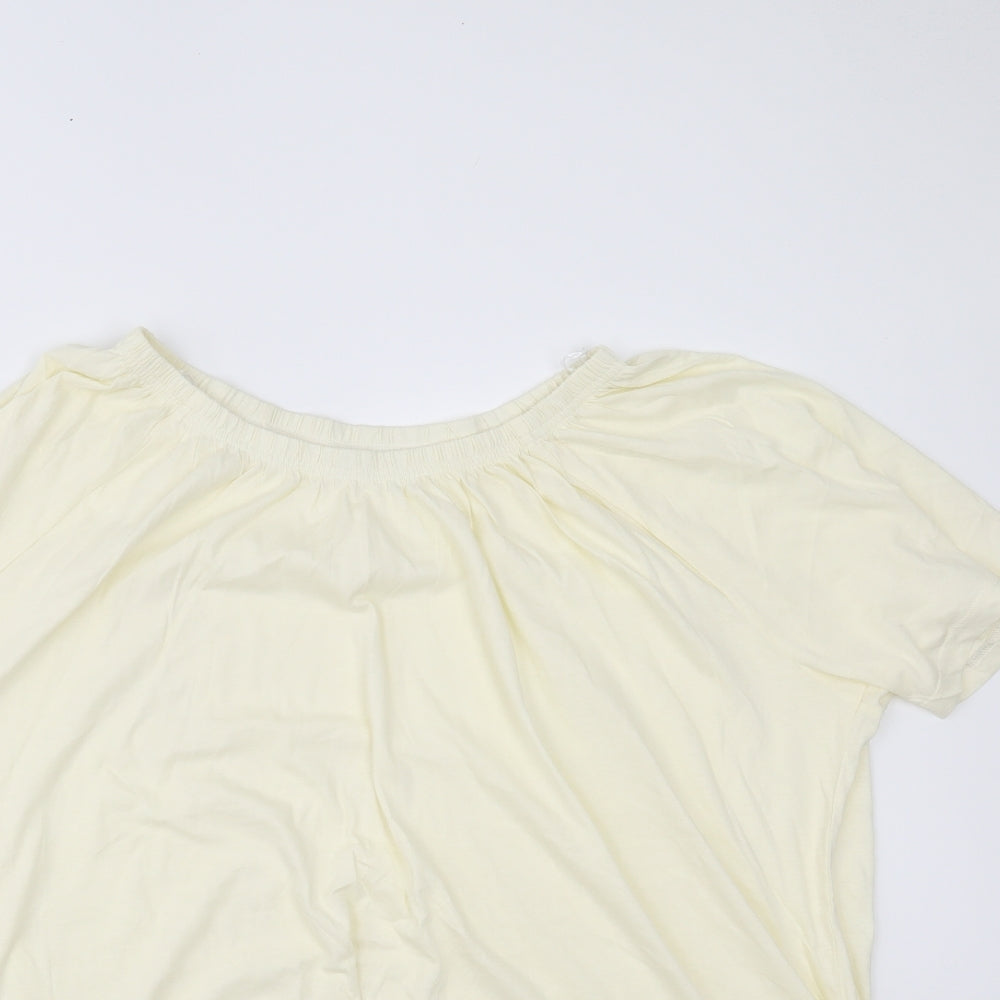 BPC Womens Yellow   Basic Blouse Size XL