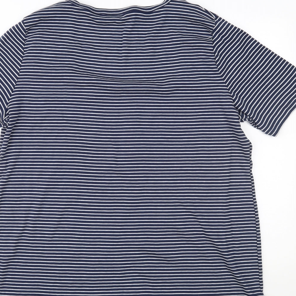 Dorothy Perkins Womens Blue Striped   T-Shirt Size 22