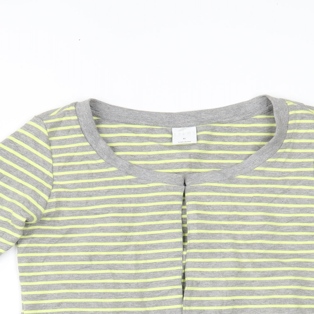 VERO MODA Womens Multicoloured Striped  Cardigan Jumper Size XS
