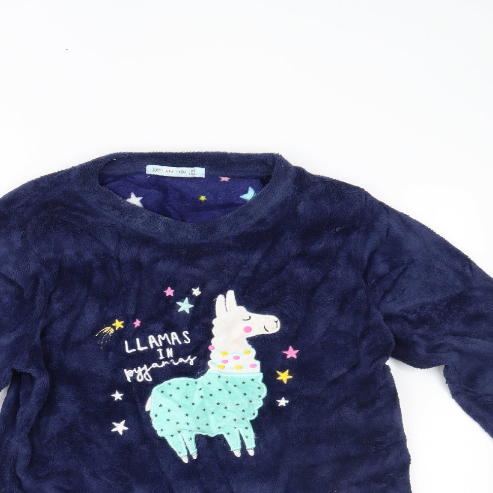 Just Like You Womens Blue   Top Pyjama Top Size M