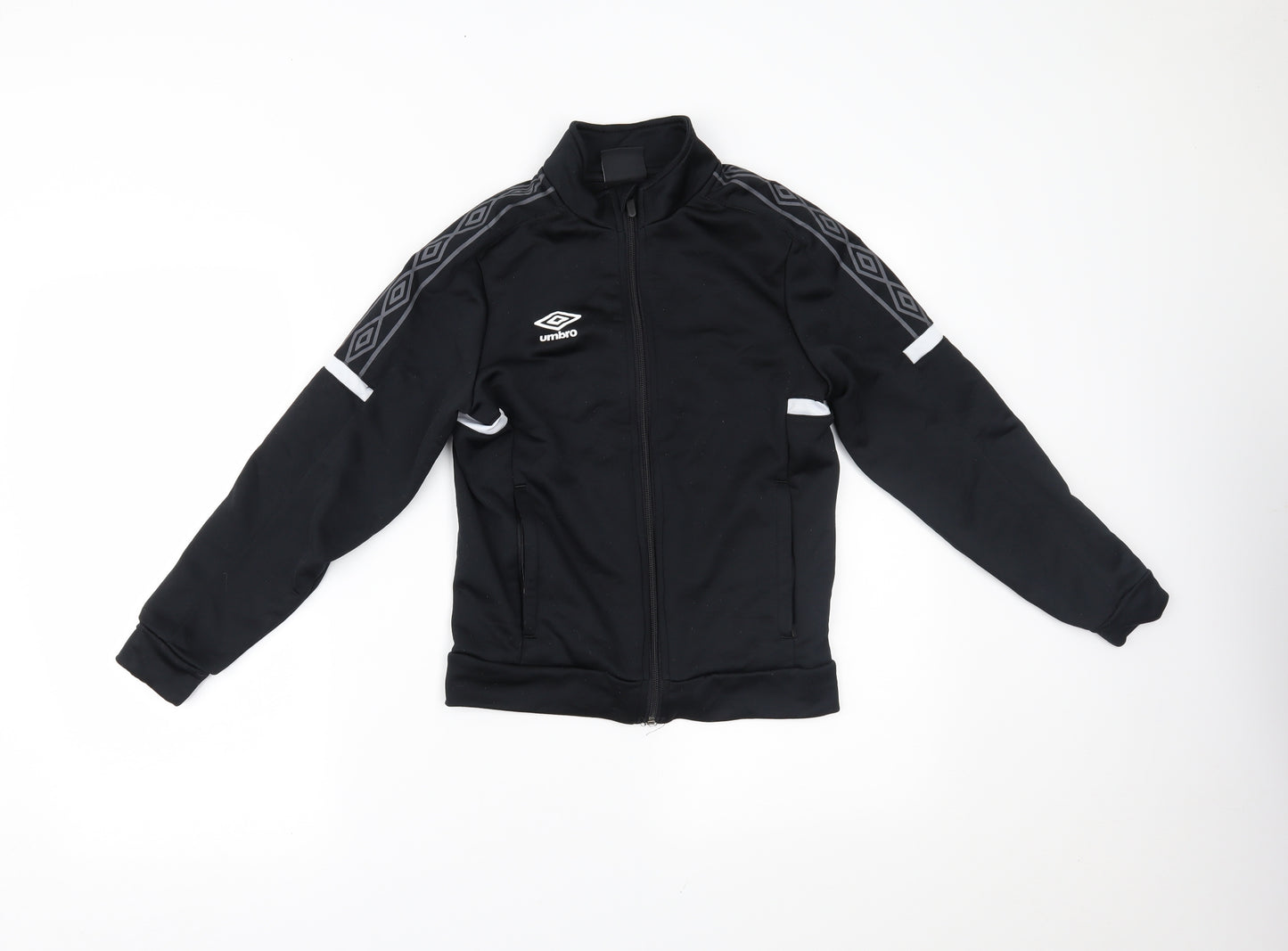 Umbro Boys Black   Jacket  Size M
