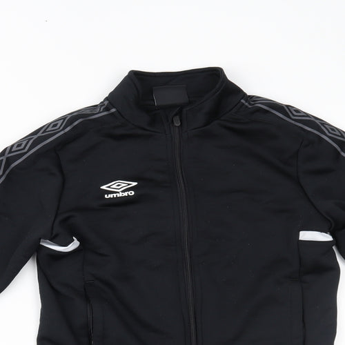 Umbro Boys Black   Jacket  Size M
