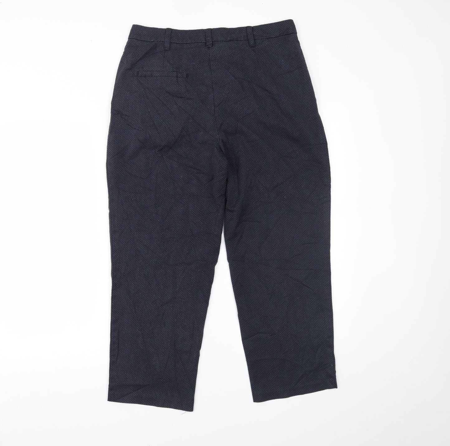 Marks and Spencer Womens Blue Polka Dot  Sweatpants Trousers Size 12 L24 in