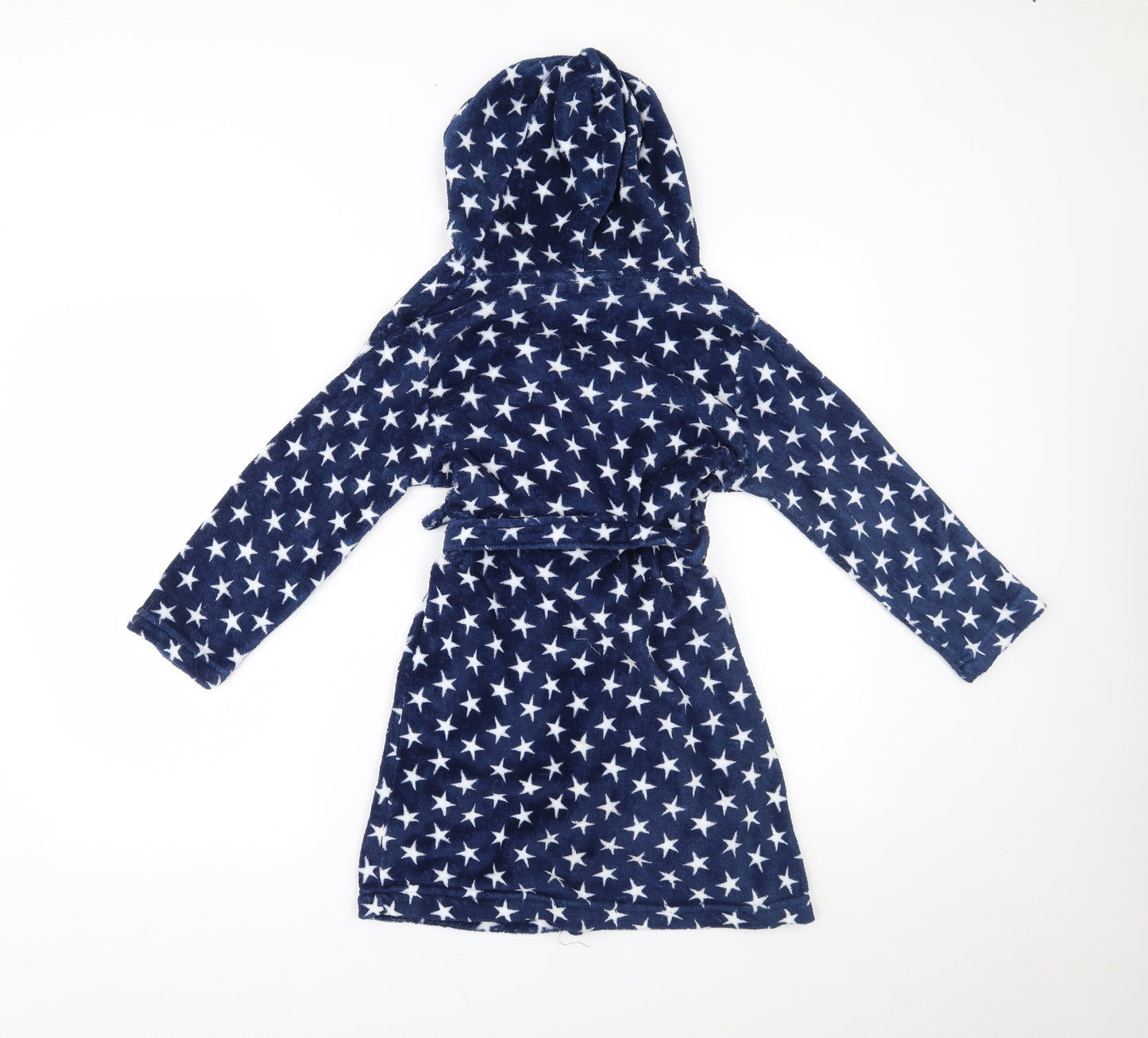 Dunelm Boys Blue Solid   Robe Size 7-8 Years
