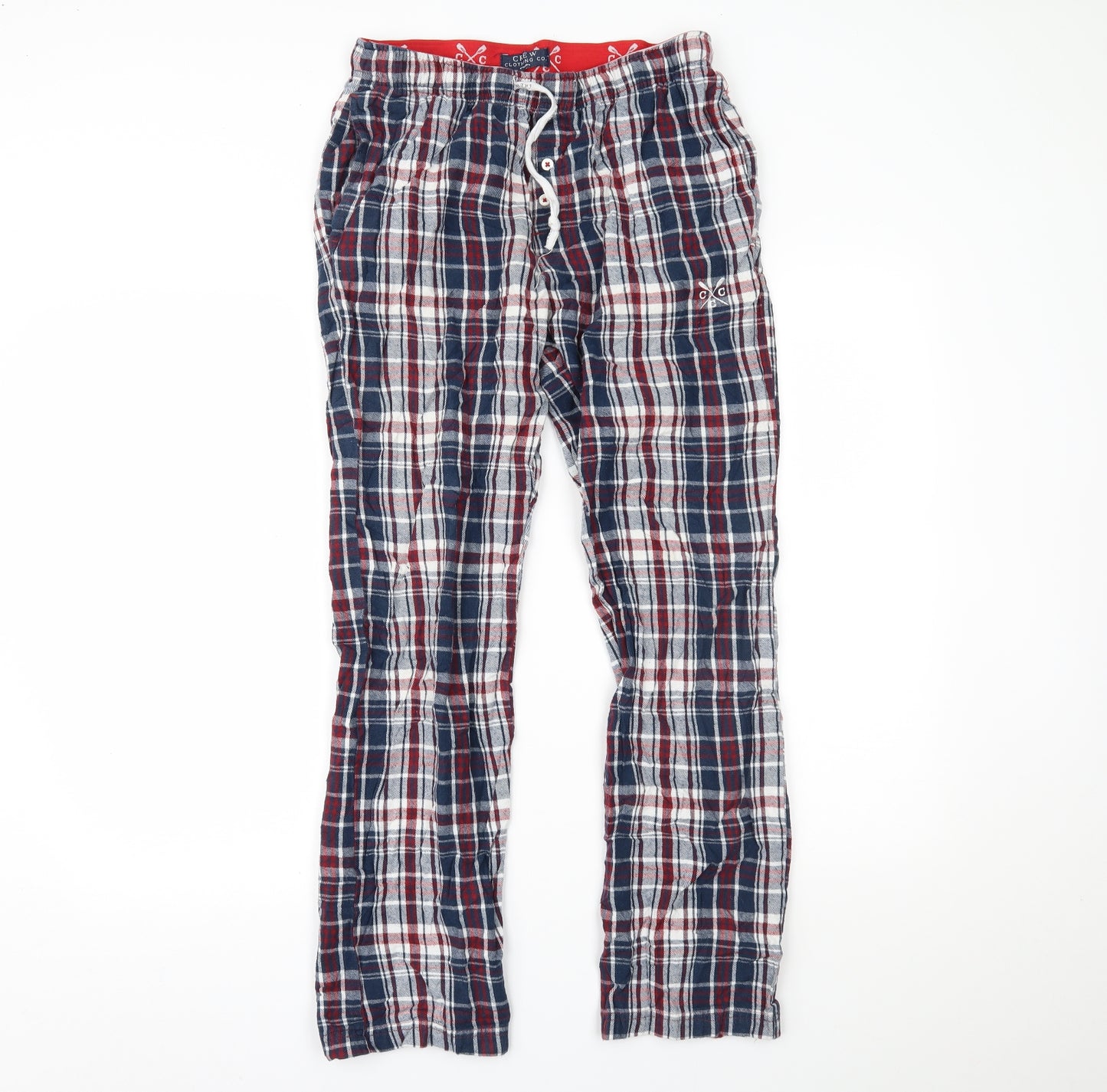 Crew Cothing Co. Womens Multicoloured Plaid   Pyjama Pants Size S