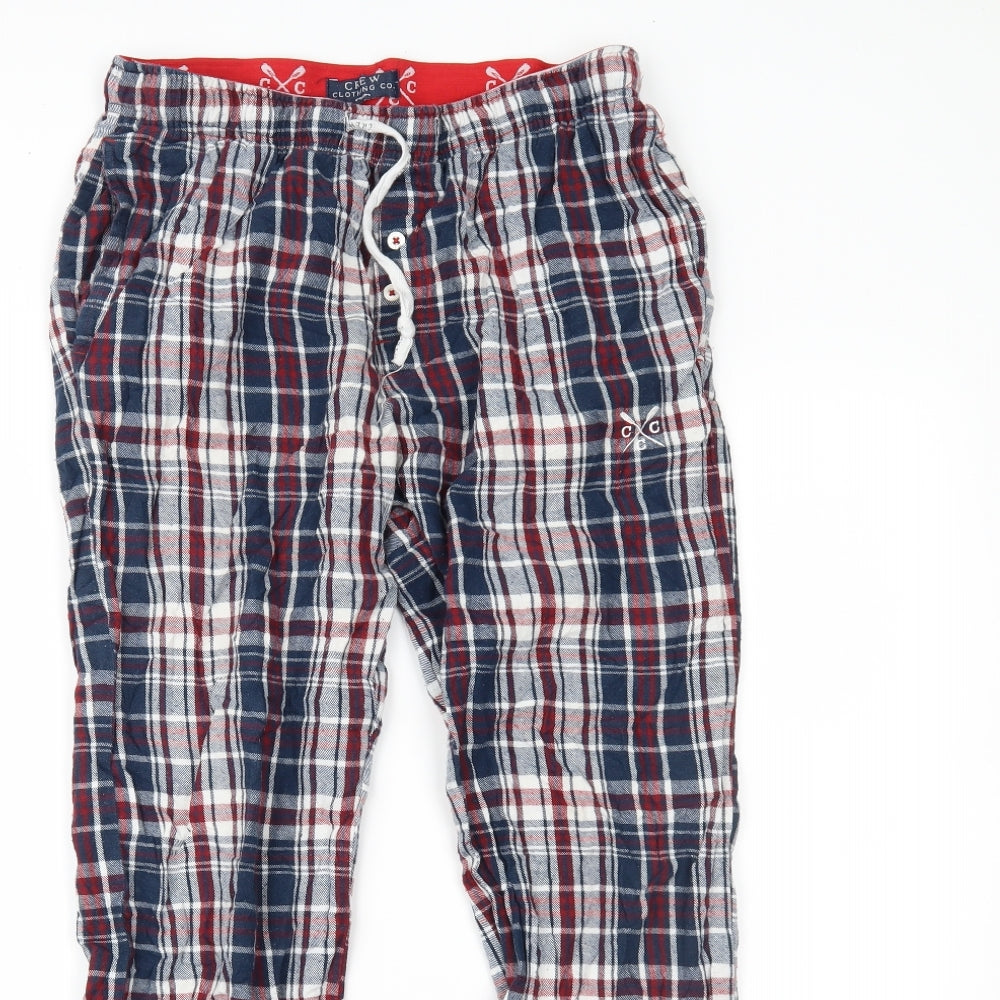 Crew Cothing Co. Womens Multicoloured Plaid   Pyjama Pants Size S