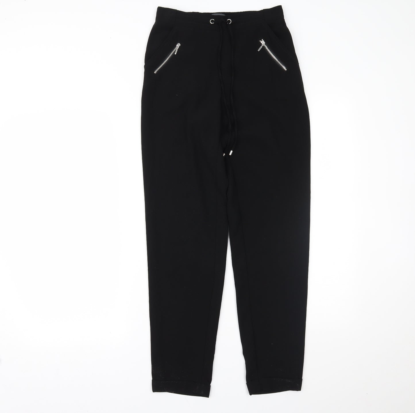 Primark Womens Black   Trousers  Size 8 L26 in