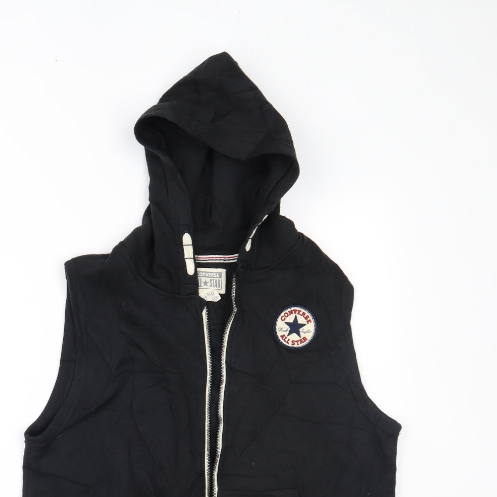 Converse Boys Black   Gilet Jacket Size 12-13 Years