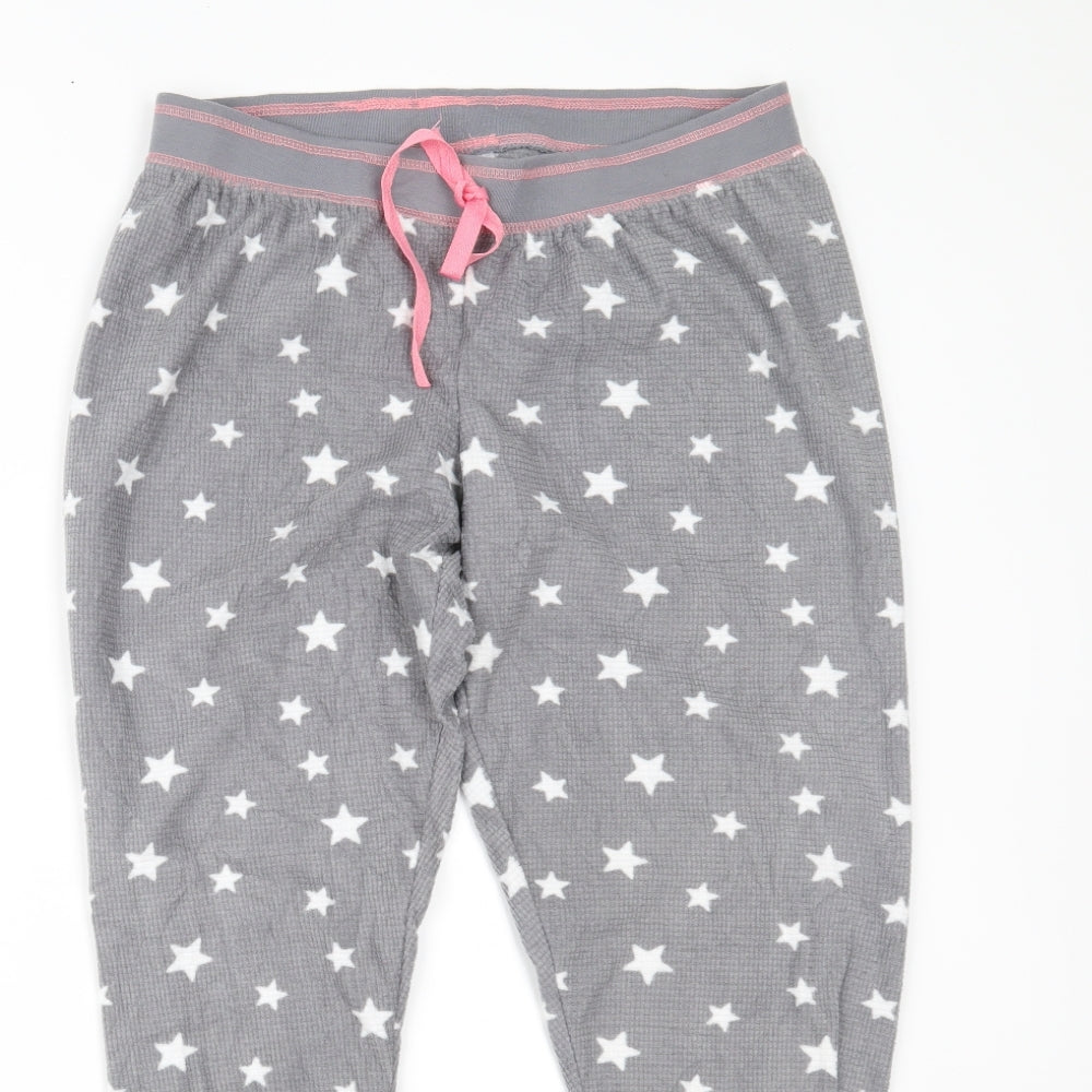 Preworn Womens Grey Solid   Pyjama Pants Size S