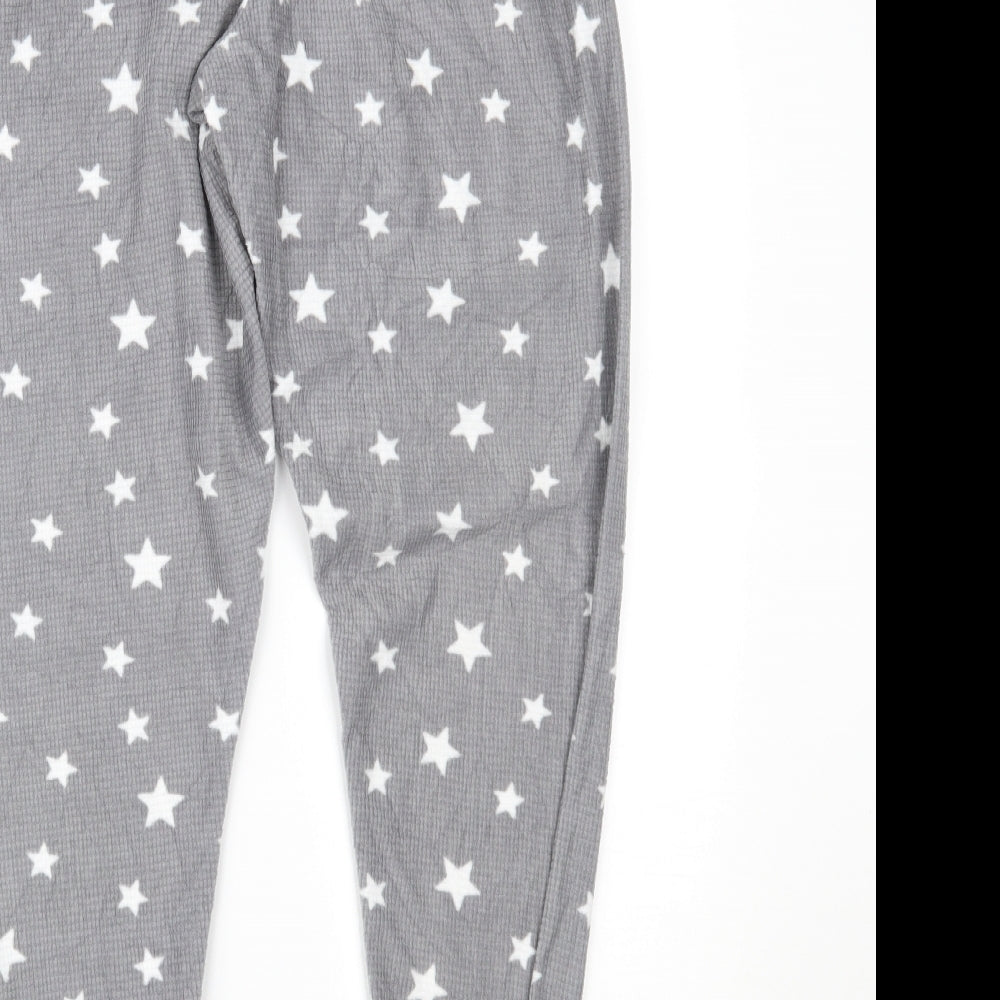 Preworn Womens Grey Solid   Pyjama Pants Size S