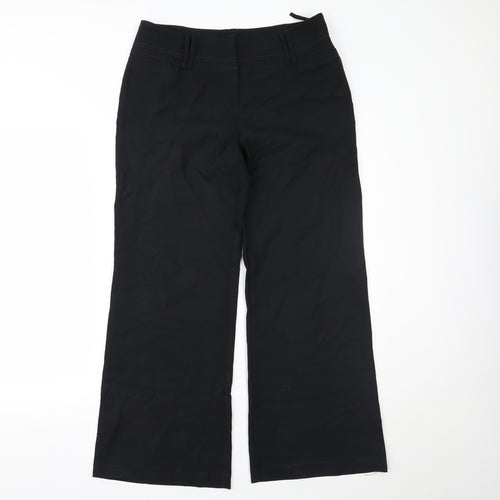 DUNNES Womens Black   Trousers  Size 12 L27 in