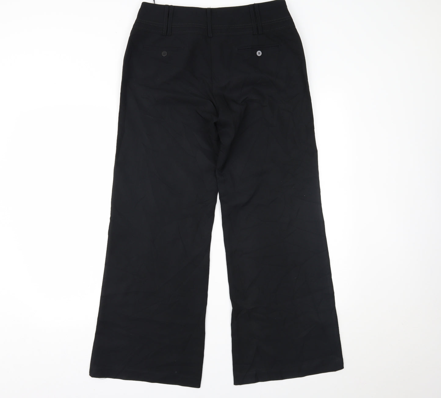 DUNNES Womens Black   Trousers  Size 12 L27 in