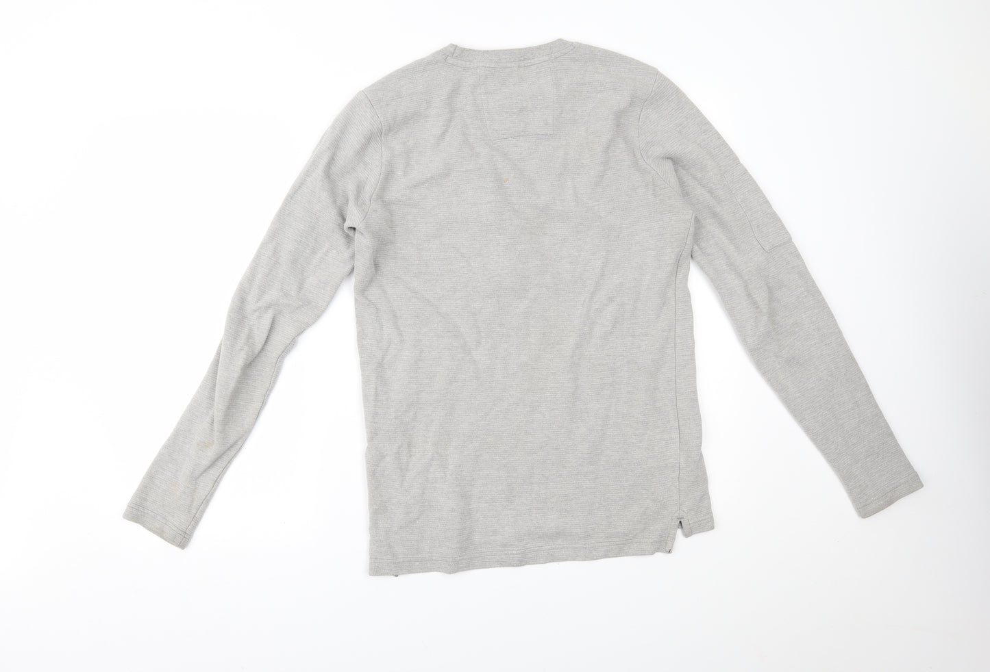 Charles Wilson Mens Grey   Henley Jumper Size M