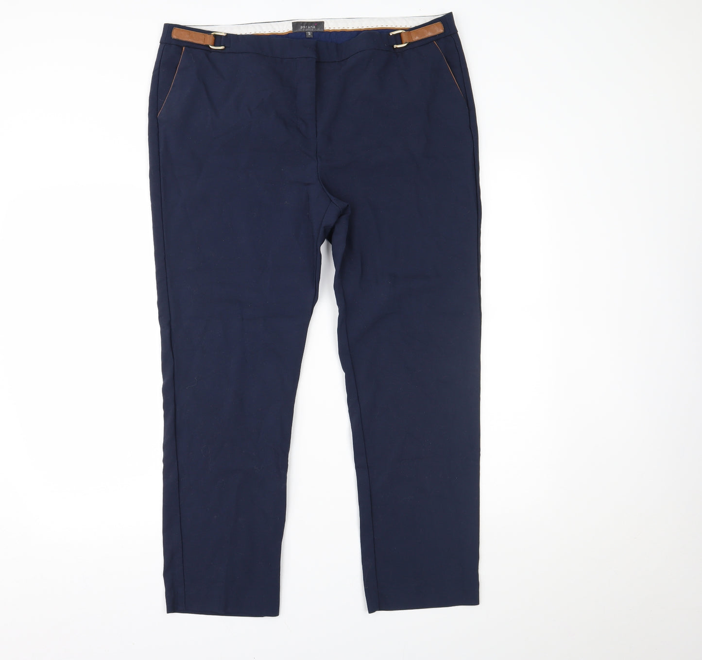 Per Una Womens Blue   Trousers  Size 18 L25 in