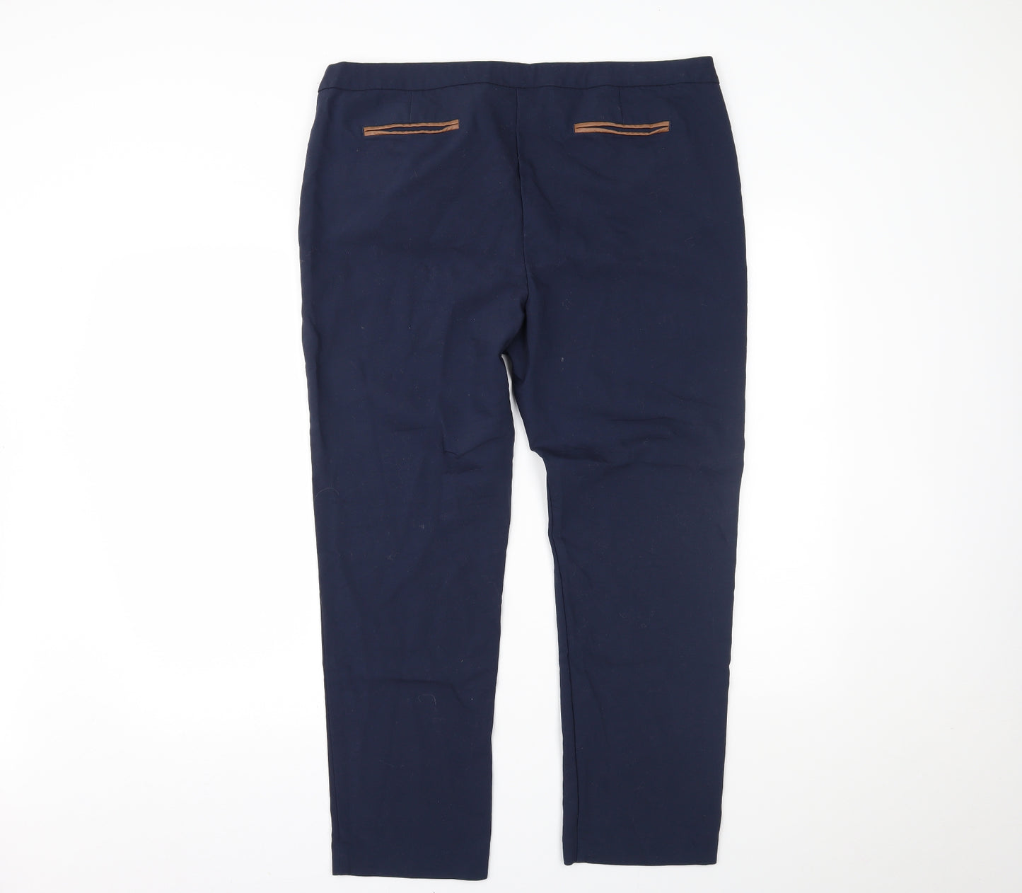 Per Una Womens Blue   Trousers  Size 18 L25 in