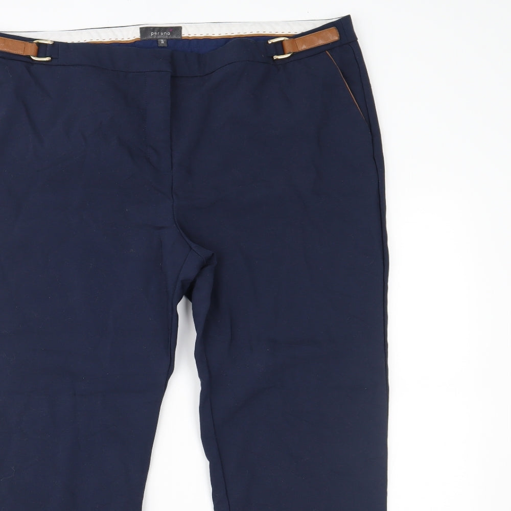 Per Una Womens Blue   Trousers  Size 18 L25 in