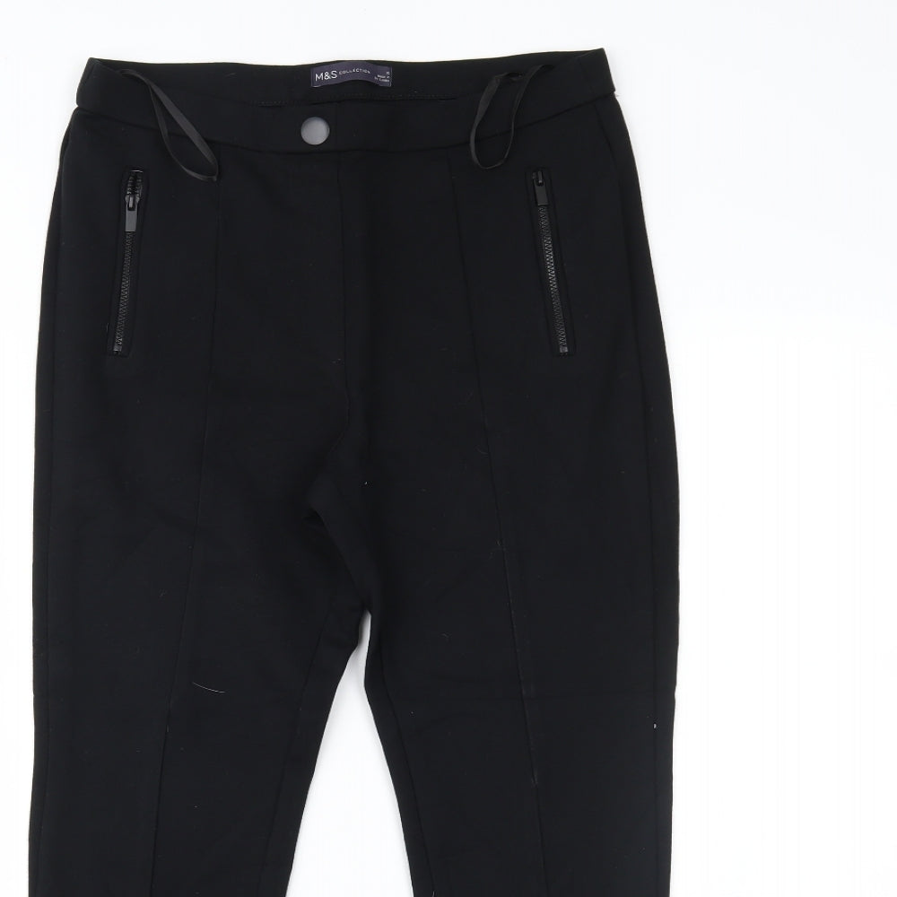 Marks and Spencer Womens Black   Trousers  Size 10 L24 in