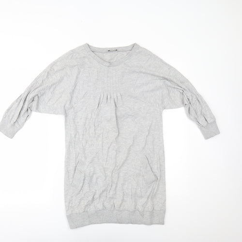 Topshop Womens Grey   Jumper Dress  Size 8