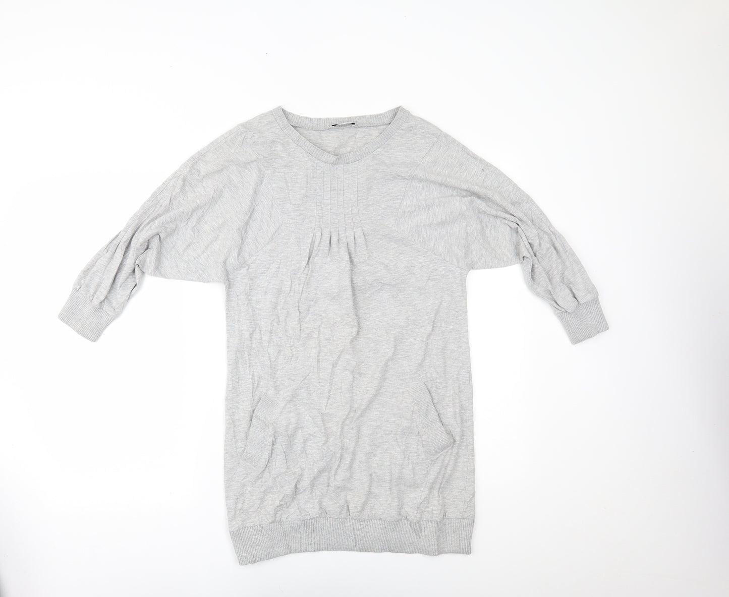 Topshop Womens Grey   Jumper Dress  Size 8