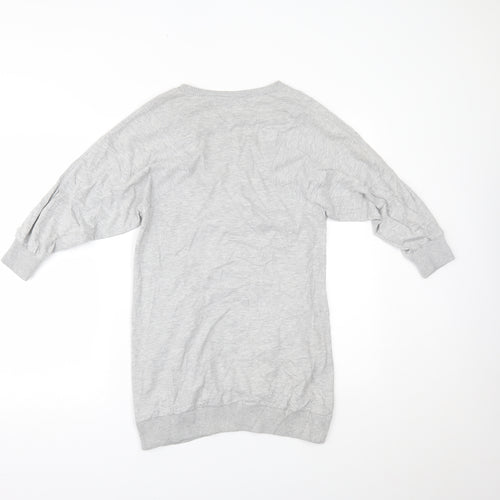 Topshop Womens Grey   Jumper Dress  Size 8