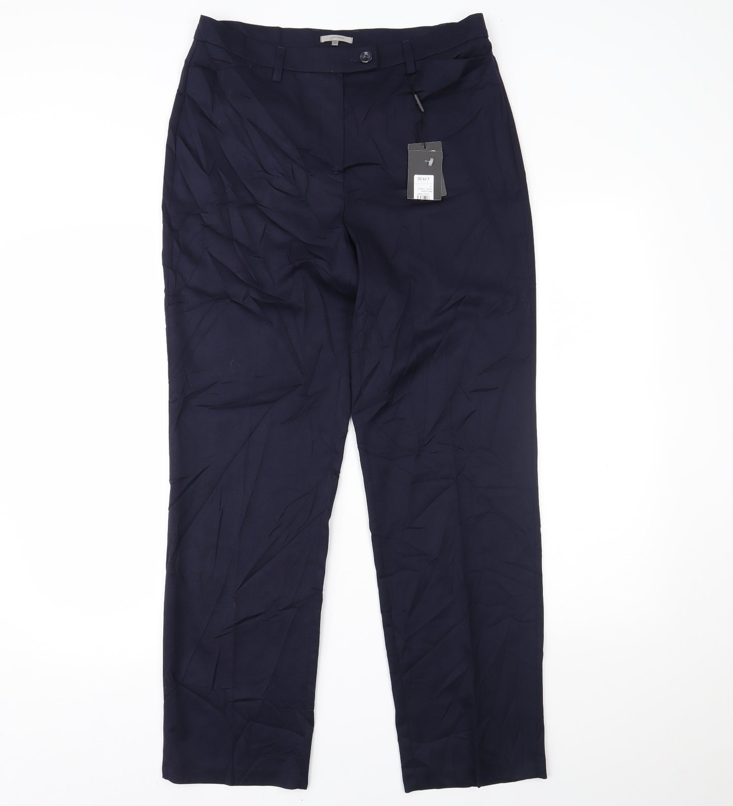 John Lewis Womens Blue   Trousers  Size 14 L28 in
