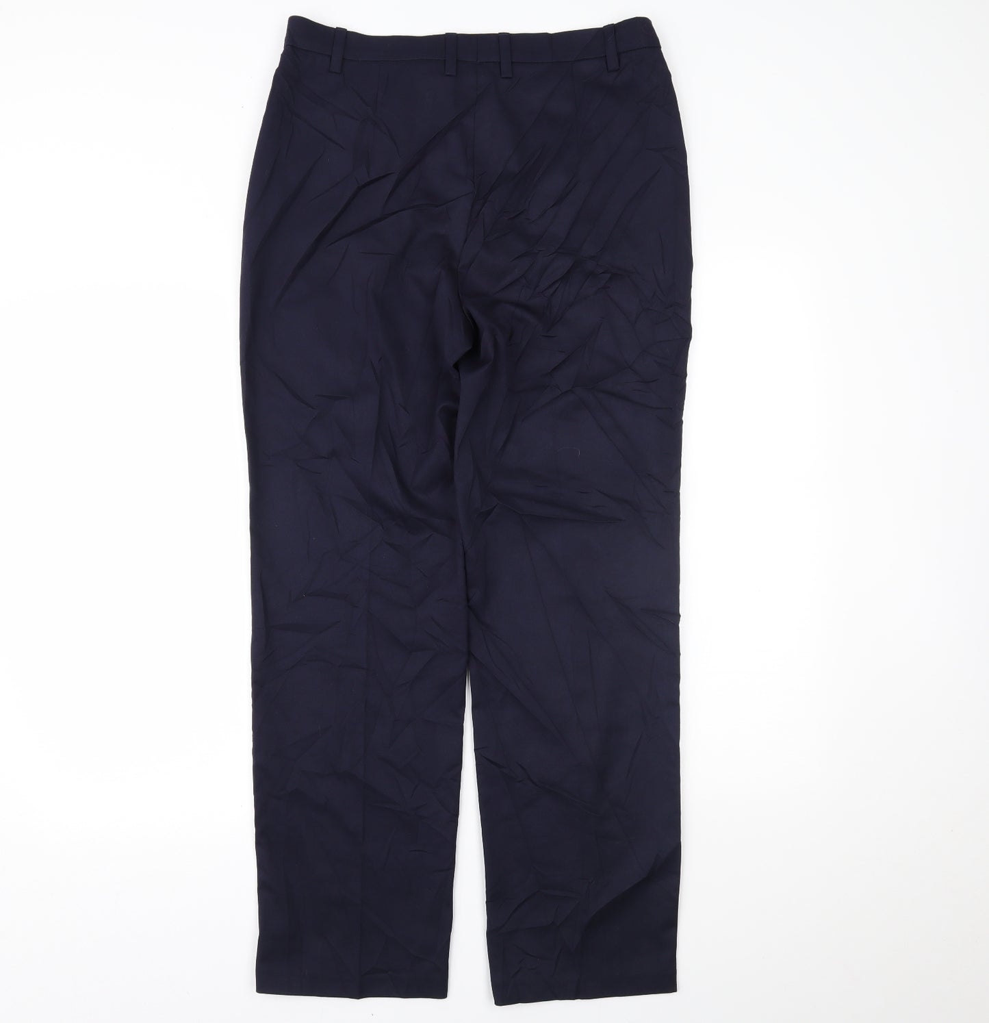 John Lewis Womens Blue   Trousers  Size 14 L28 in
