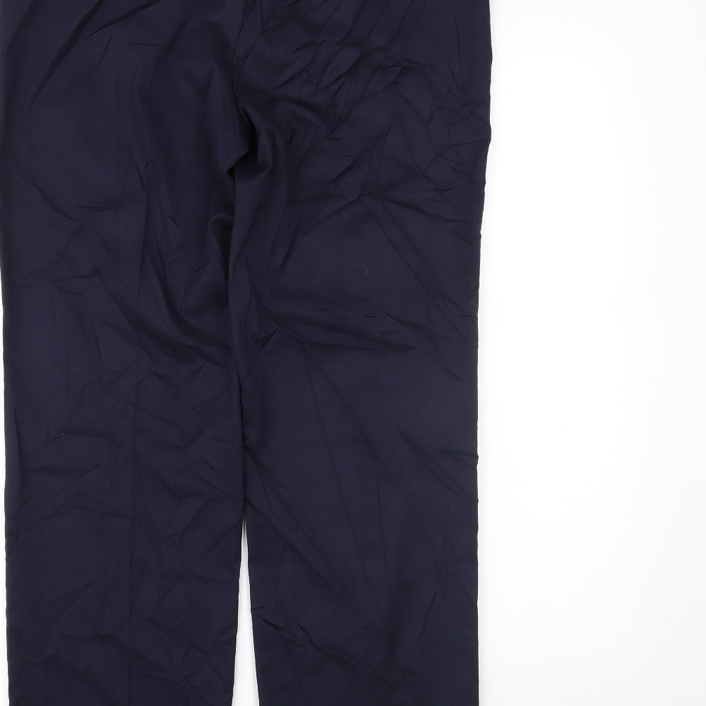John Lewis Womens Blue   Trousers  Size 14 L28 in