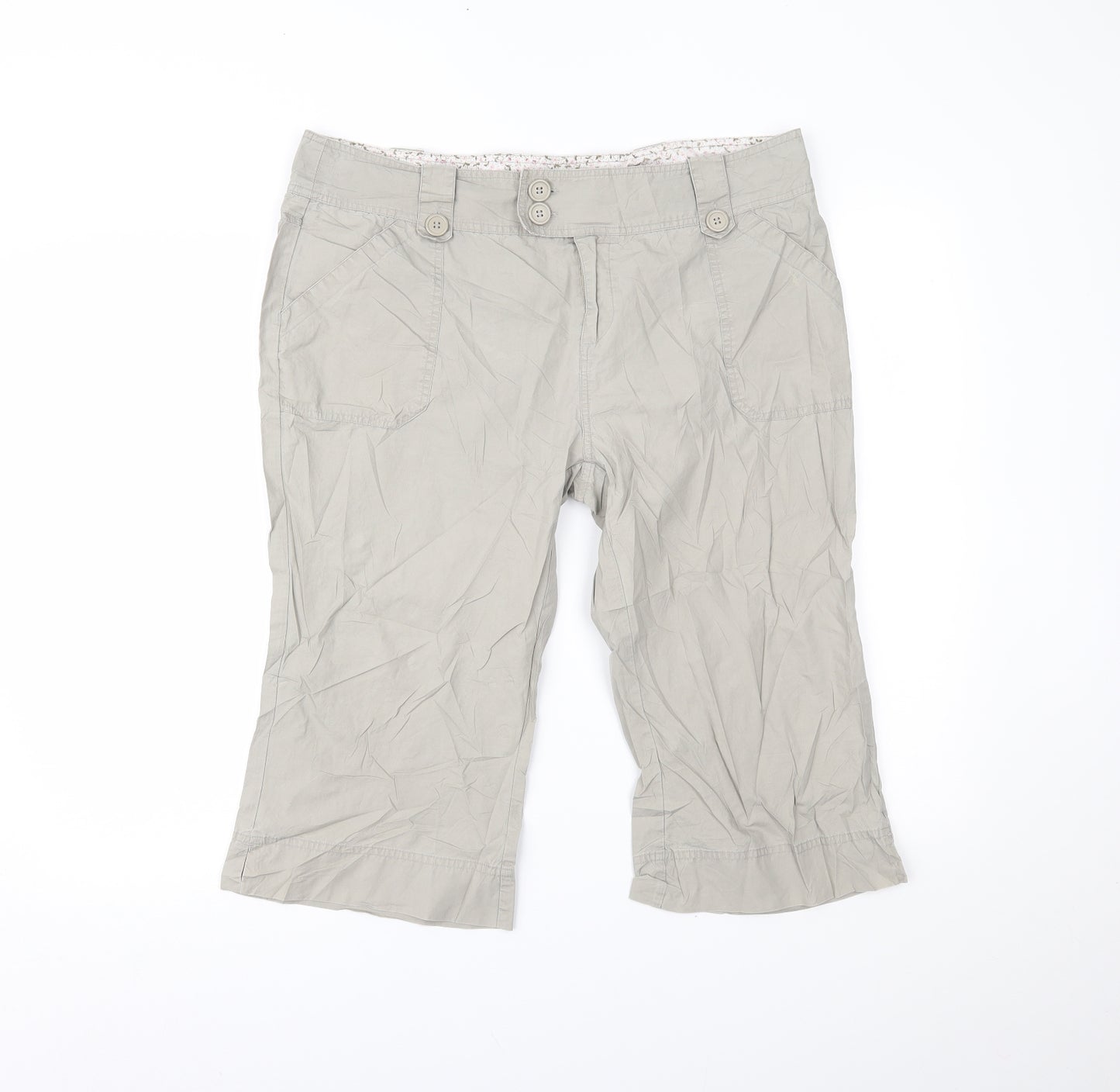 Fluid Womens Beige   Cargo Shorts Size 16
