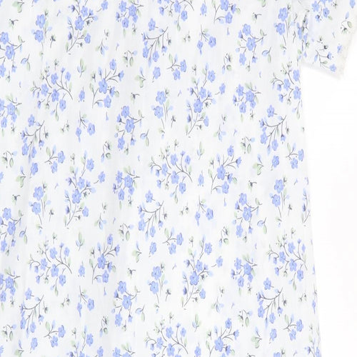 Marlon Womens Blue Floral   Dress Size 10