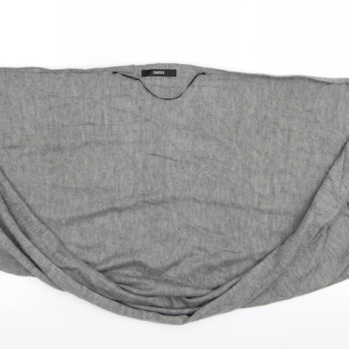 Oasis Womens Grey   Shrug Jumper One Size