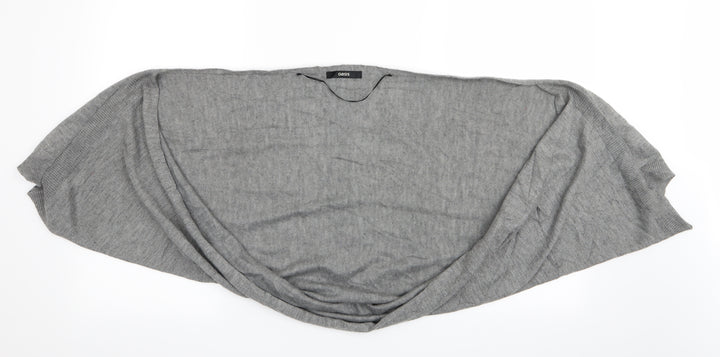 Oasis Womens Grey   Shrug Jumper One Size