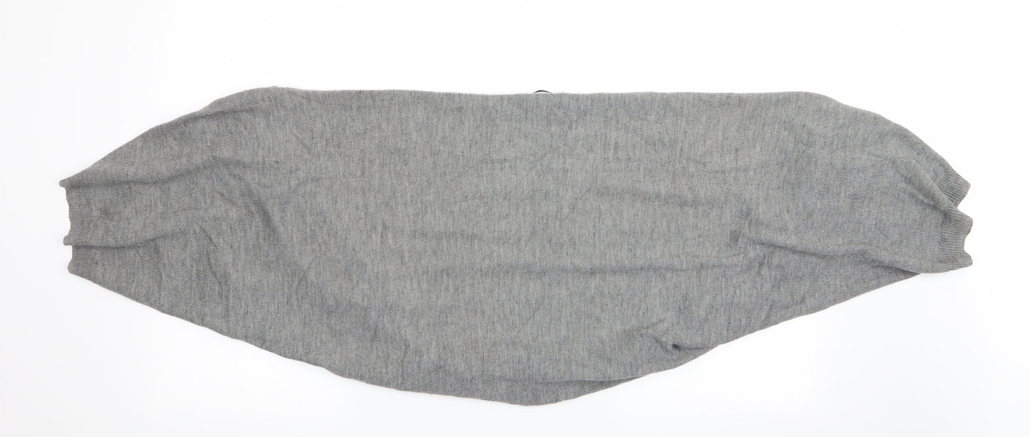 Oasis Womens Grey   Shrug Jumper One Size