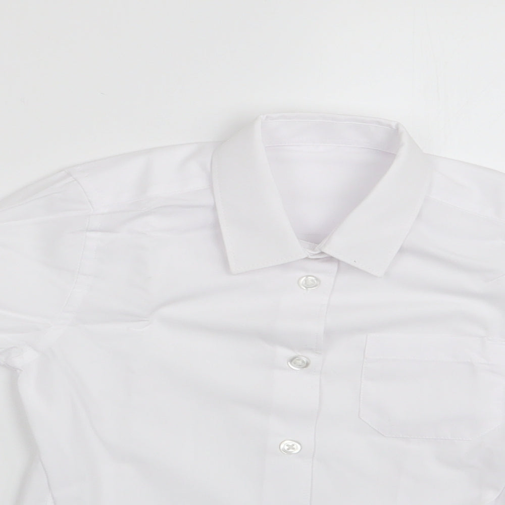 Florence and Fred Boys White    Button-Up Size 6-7 Years  - School Shirt