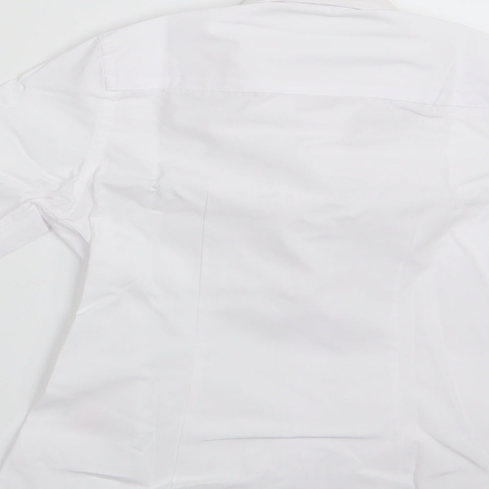 Florence and Fred Boys White    Button-Up Size 6-7 Years  - School Shirt