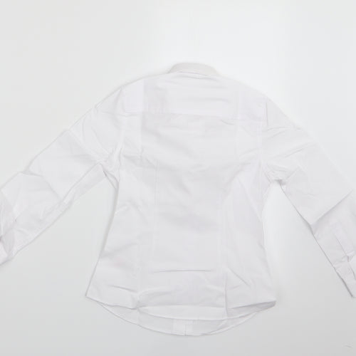 Florence and Fred Boys White   Basic Button-Up Size 6-7 Years  - School Shirt