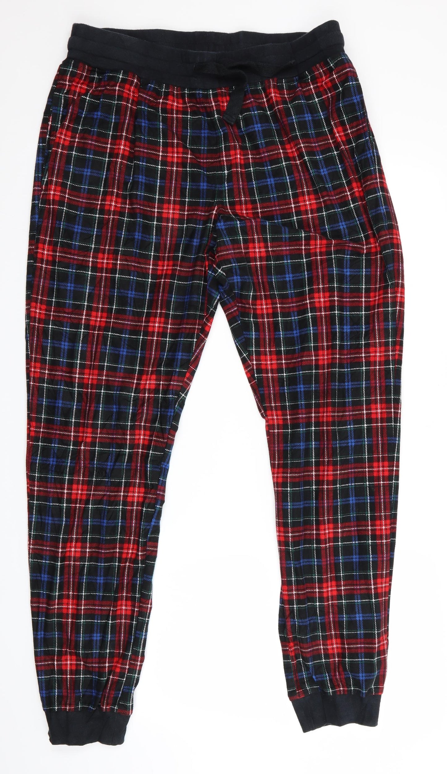 NEXT Mens Multicoloured Check   Pyjama Pants Size L  - Tartan Elastic Waist
