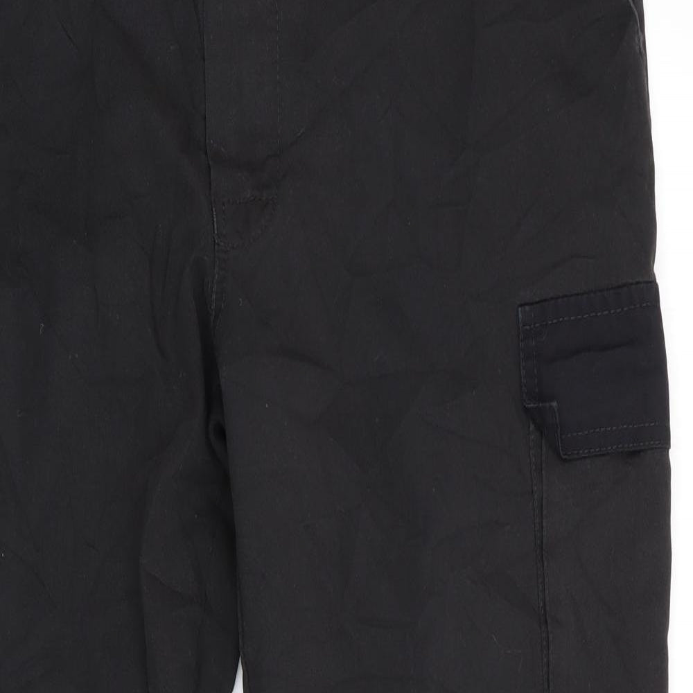 Arco Mens Black   Cargo Trousers Size 32 in L30 in - Elastic Sides