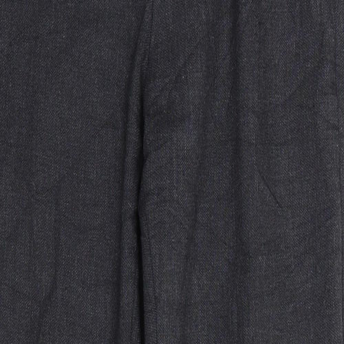 Stile Benetton Womens Grey   Trousers  Size 8 L27 in - Side Zip